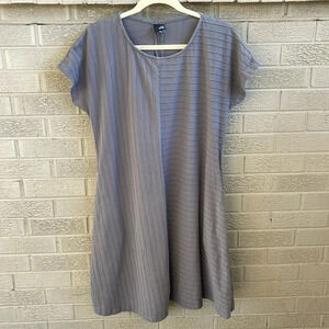 Lisa Bayne Gray Cotton Midi Dress- XS